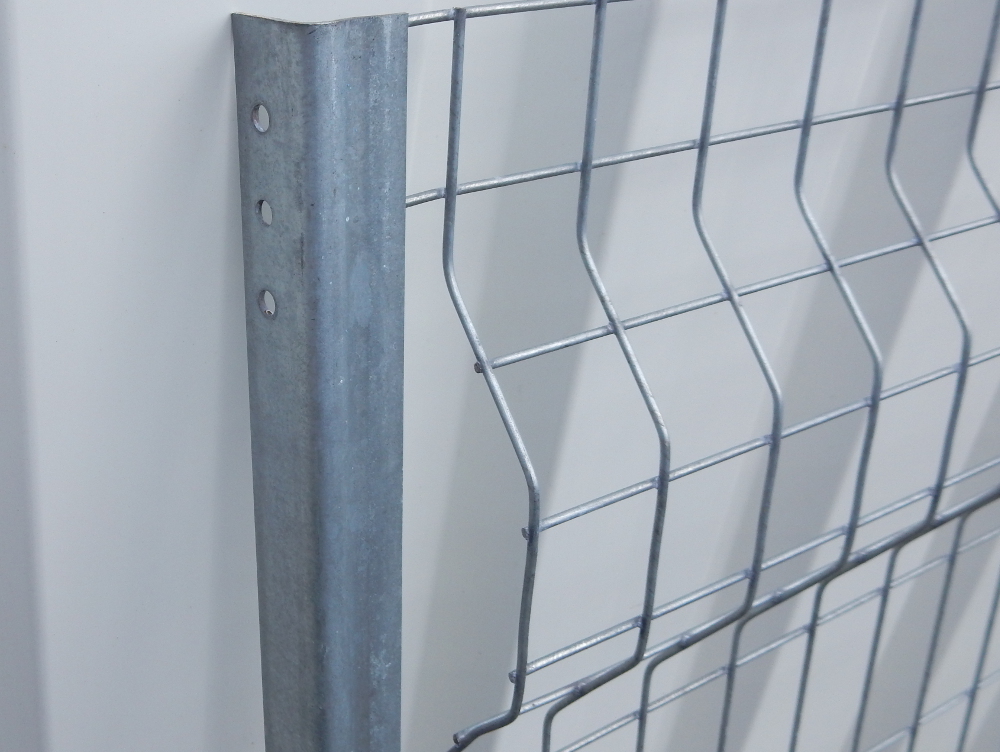 Gitter-Rückwand für Rahmen S610-M18, Gitterhöhe 1500 mm, Feldbreite 1350  mm, Rahmen blau, Maschengitter verzinkt