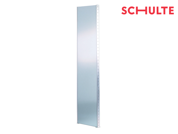 Schulte Fachbodenregal Vollblech-Seitenblende H 2.000 / 2.500 / 2.600 / 3.000 x 600 mm lichtgrau