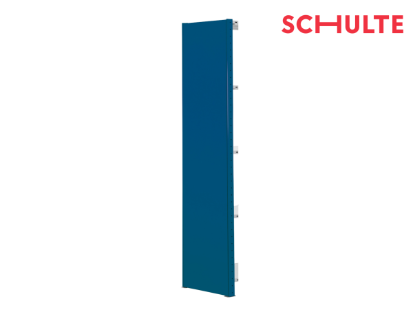 Schulte Fachbodenregal Vollblech-Seitenblende H 1.000 / 1.250 / 1.300 x 500 mm enzianblau