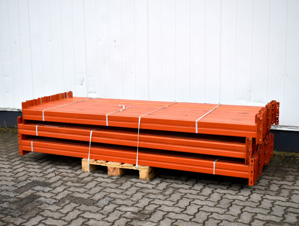 2x Jungheinrich Typ S Palettenregal Traverse Regalholm LW2700 H120 B50 orange Träger Holm