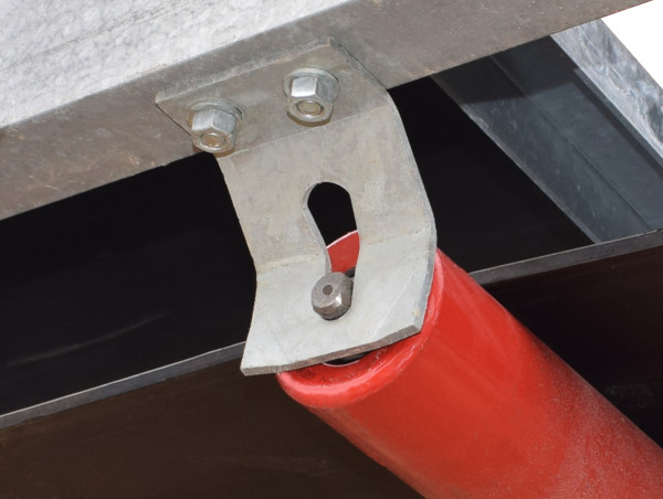 Förderrolle Untergurtrollenhalter inkl. Förderbandrolle Halterung Halter Rollenhalter Stahl verzinkt 