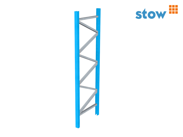 Stow H 6.000 mm Rahmen mit 100 mm Profilbreite Palettenregal Ständer T 1.100 mm blau